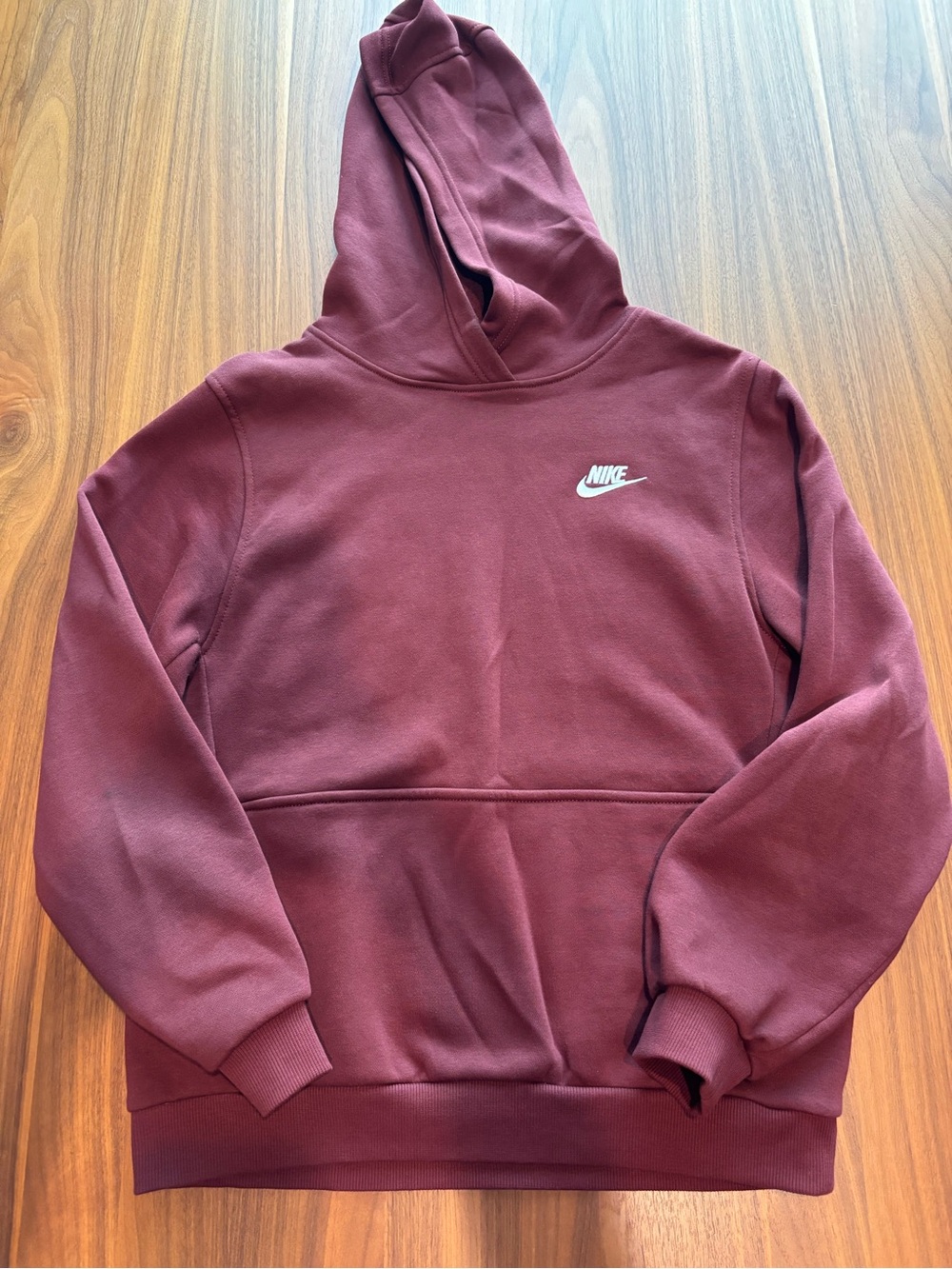 Nike Burgundy Pullover Hoodie Kids XL